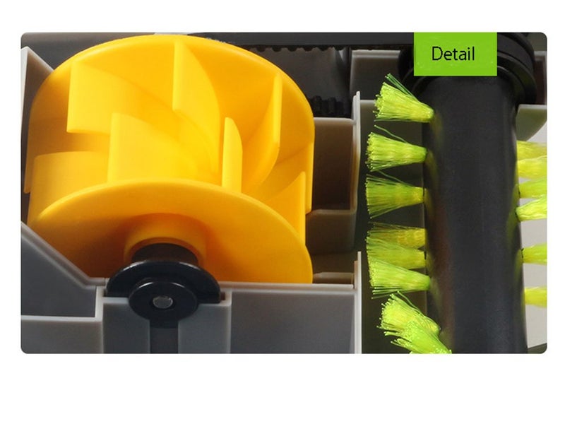 ECOMAID 1-1/4-Inch 32mm Air Driven Pet Upholstery Turbo Brush Vacuums Nozzle Tool with Pet Attachment Swivel Head - Image 4